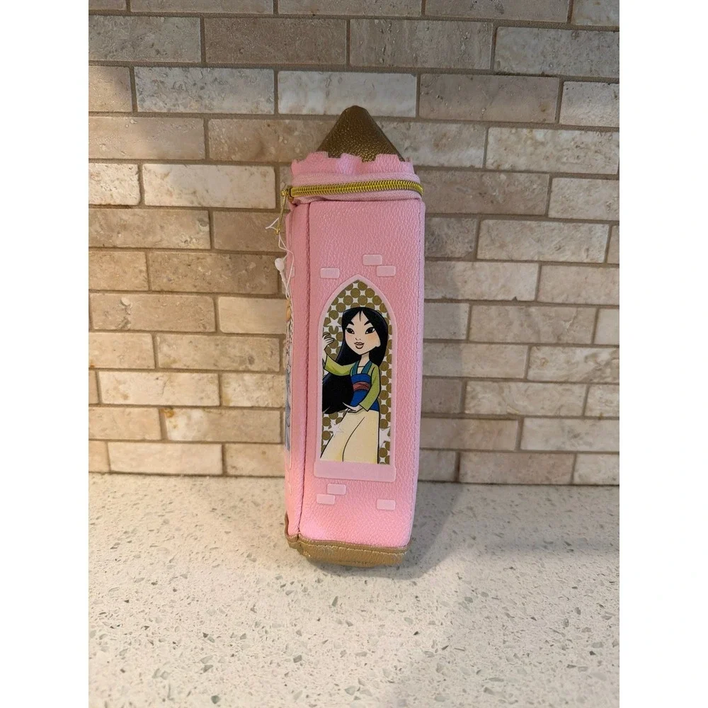 Disney Parks Princess Tower Pencil Case CINDERELLA Snow‎ White BELLE MULAN